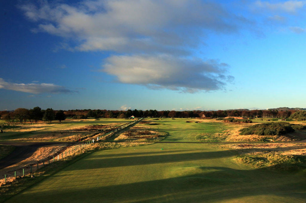 General views of the 7th hole at the Carnoustie Championship Course